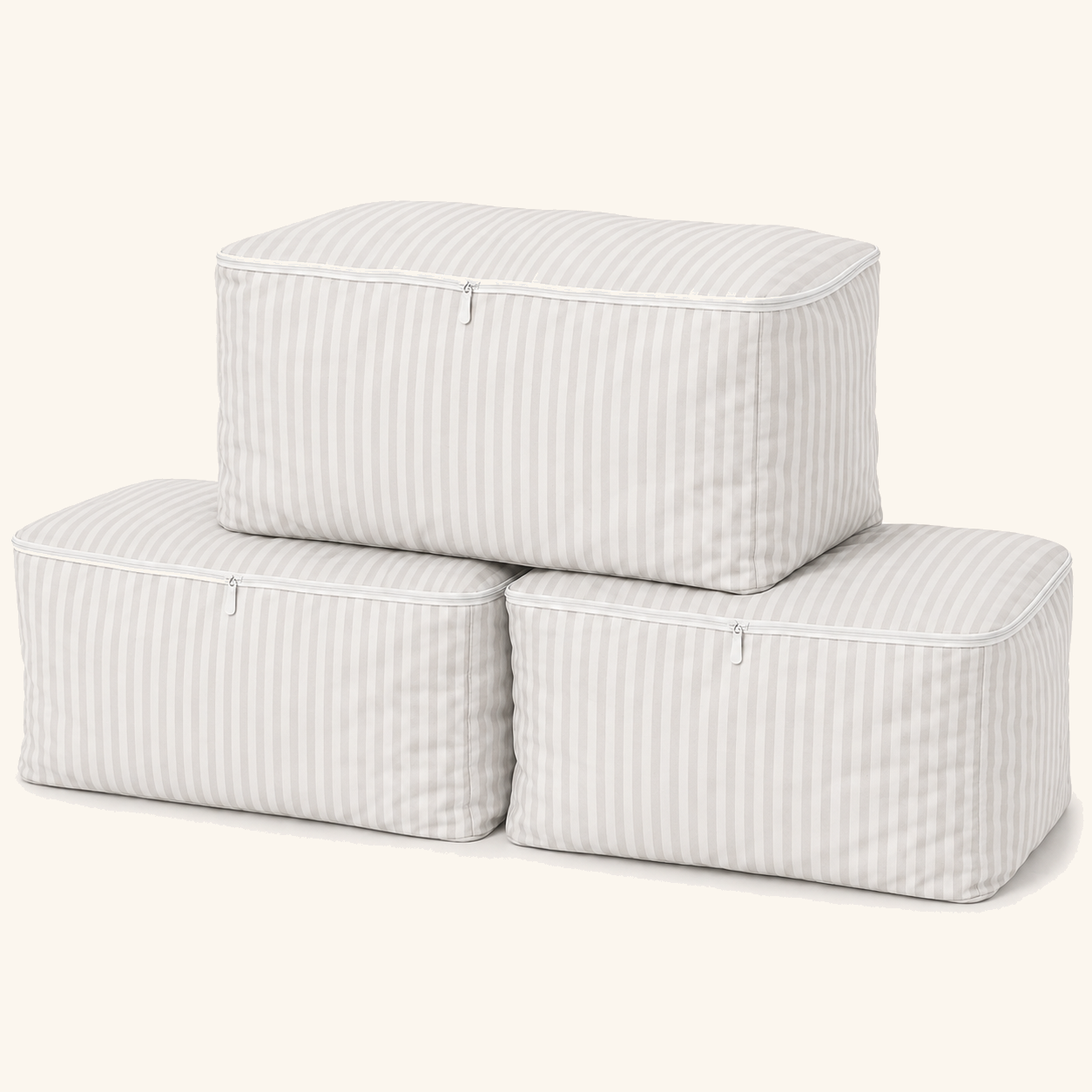 Çizgili Jumbo Yorgan Hurcu 100 x 50 x 50 — 3'lü Set