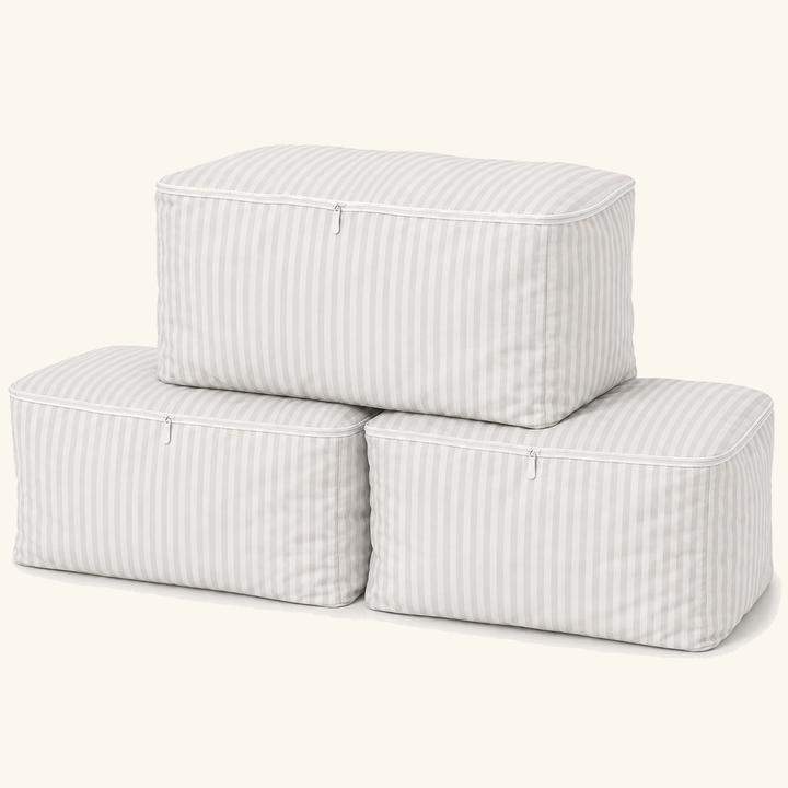 Çizgili Jumbo Yorgan Hurcu 100 x 50 x 50 — 3'lü Set